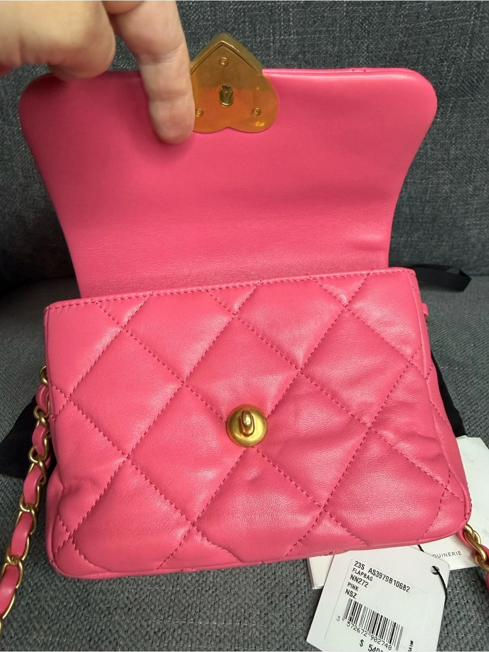 CHANEL coco love flap bag mini lambskin